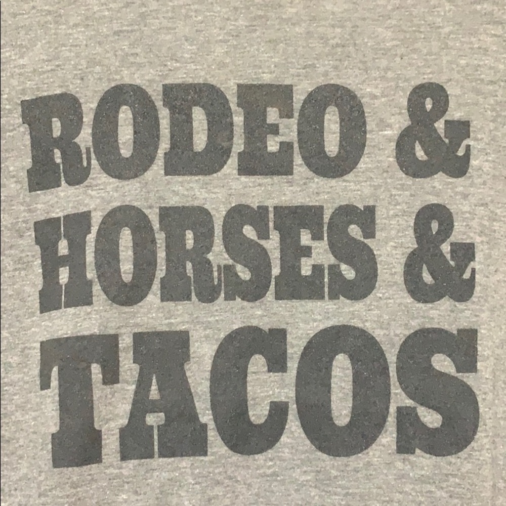 Rodeo Horses and Tacos baseball tee